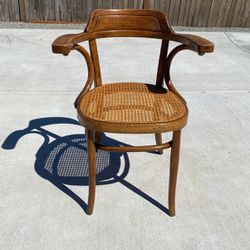 Vintage Cane Accent Chair