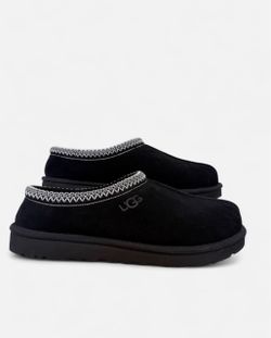 UGG Tasman Slippers Black Suede