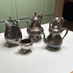 5 Antique Tea Pots  