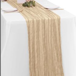Champagne /Nude cheesecloth Runner $2 Each 10 Ft Lg For Sale