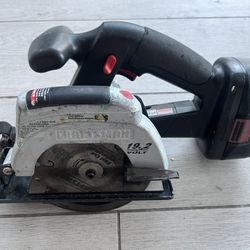 20 V Craftman Saw With Battery, No Charger 