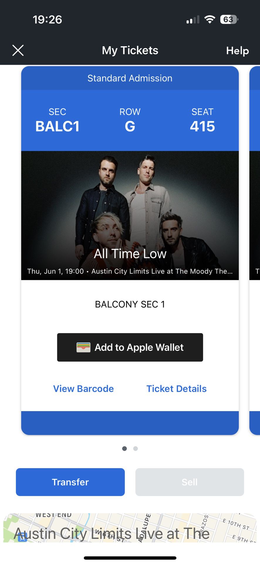 Two All Time Low Tickets $25 Each In Austin