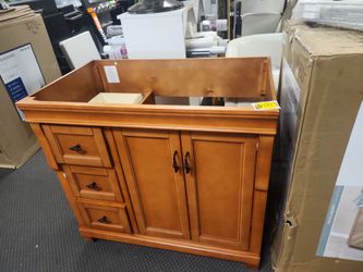 Home Decorators Collection
Naples 36 in. W x 21.63 in. D x 34 in. H Bath Vanity Cabinet without Top in Warm Cinnamon