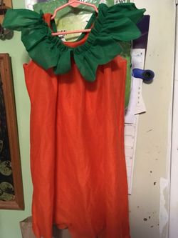 Pumpkin dress kids 4 to 5