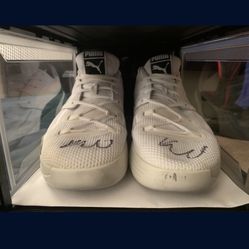 Kyle Kuzmas Signed Game Worn Shoes