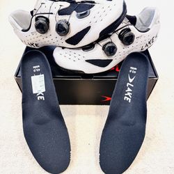 Lake Cycling Shoes - CX238 Wide - White/Black - Size 43