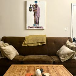 Brown Corduroy Couch