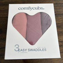 New Comfycubs Baby Swaddle Blankets 3 Pack 