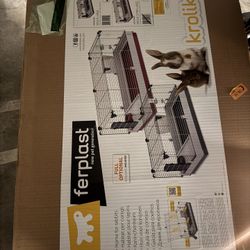 Ferplast Krolik Rabbit Cage, Gray, Large