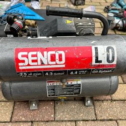 2 HP, 4.3 Gallon Twin Tank Air Compressor