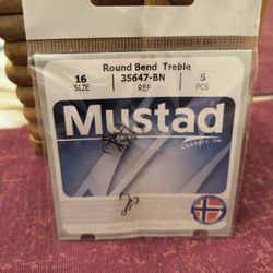 FISHING MUSTAD SIZE #16 TROUT HOOKS