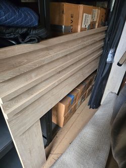 Queen Bed head board and frame and nightstand