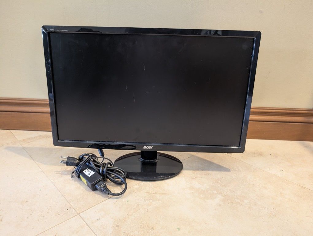 Acer 23" LED Backlit Computer Monitor HDMI VGA DVI Slim Design 