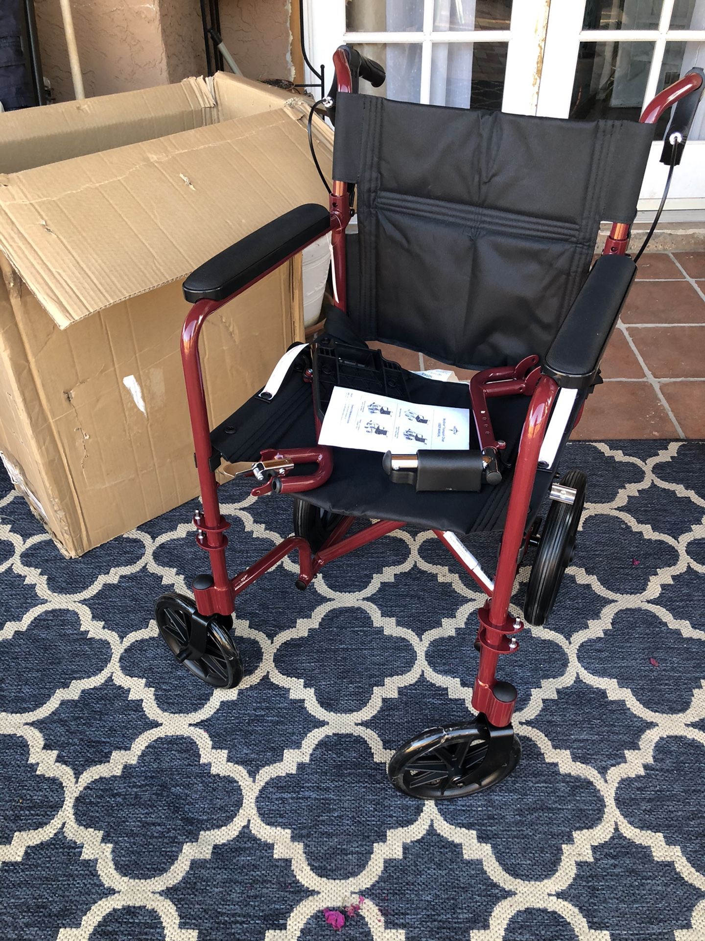 Drive Medical Lightweight Expedition Transport Wheelchair new