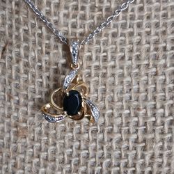 Tourmaline Pendant Necklace 