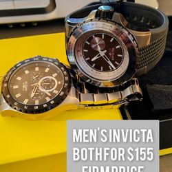 $155 FIRM FOR BOTH, MEN'S INVICTA