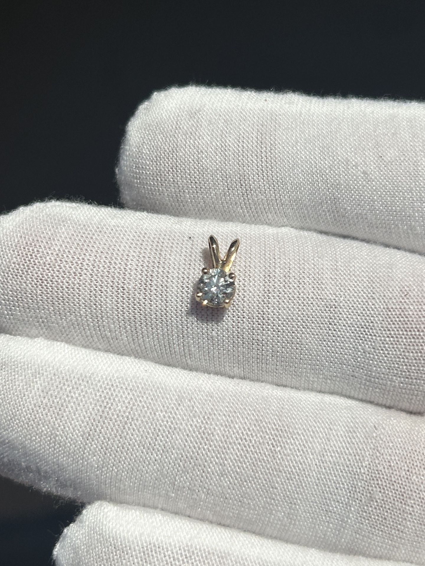 Half Carat Natural Diamond Pendant