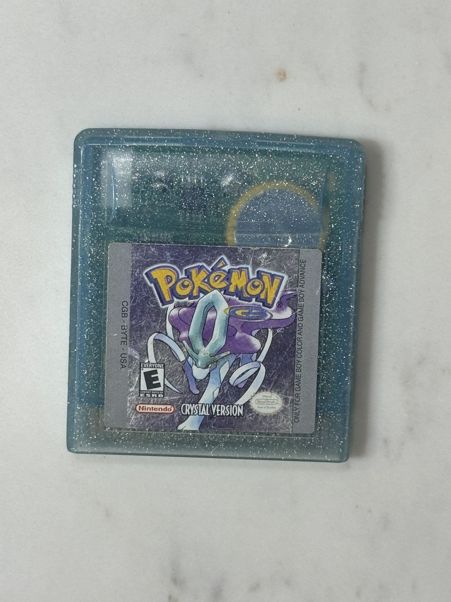 Pokemon Crystal Version W/ New Battery Authentic Nintendo Gameboy Color GAME