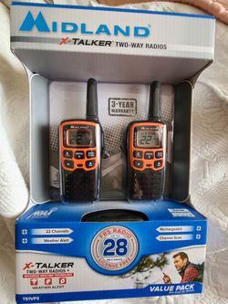 Midland 2-Way Radios - 28 Mile Range - 22 Channels