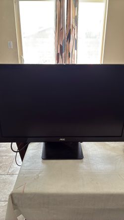 AOC monitor with cords
