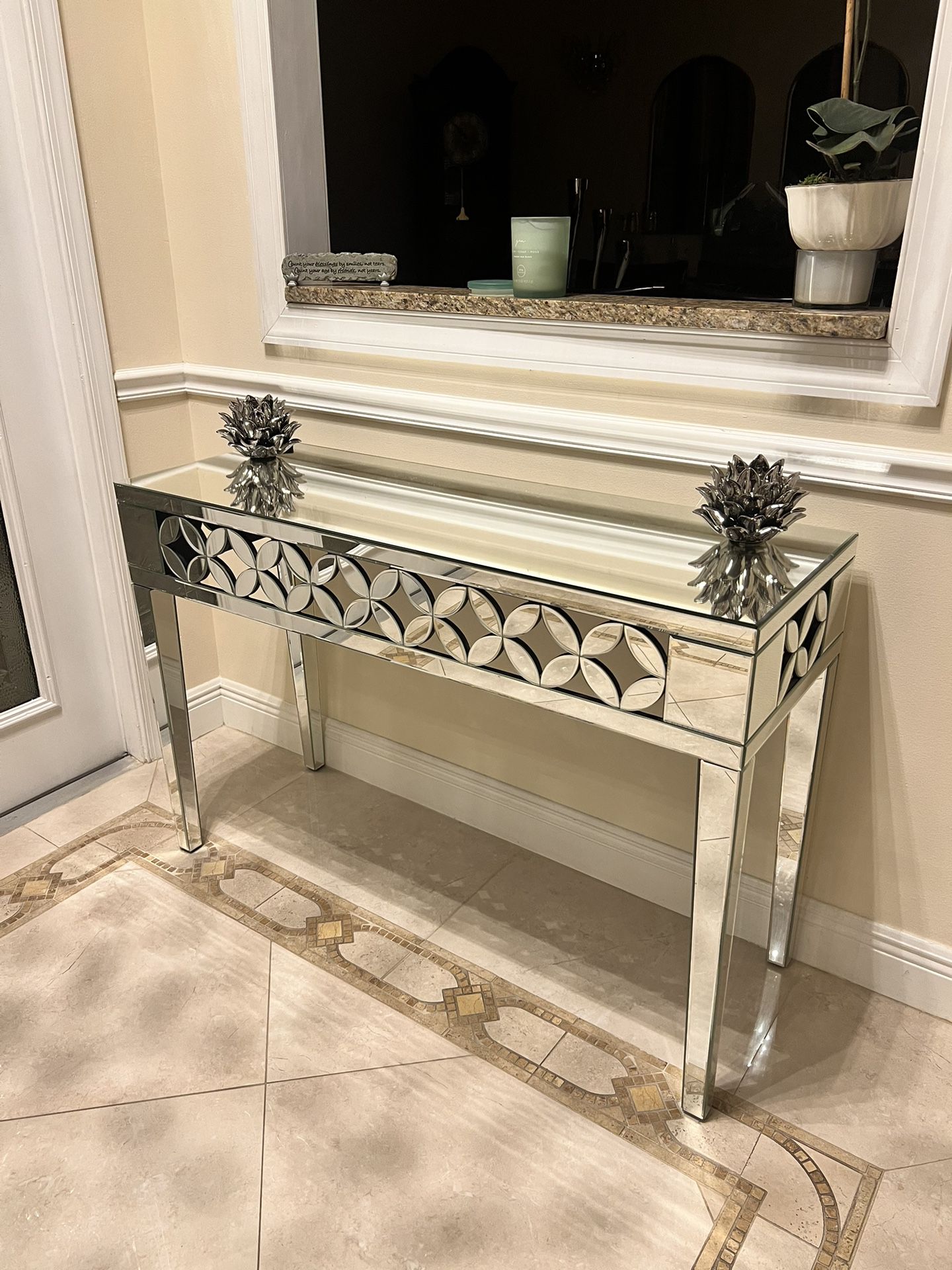 Console Mirrored Table 
