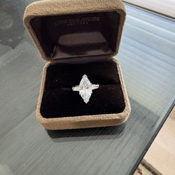 2 Plus Carat Cubic Zirconia Diamond Engagement Ring