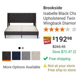 Diamond Tufted Twin Xl Bed