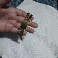 Gold Plated Men's Bracelet 