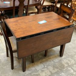 Drop Leaf Table And Two Chairs 
