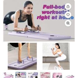 CHICCLO Pilates Board, Multi Purpose Compact Pilates Reformer for Home Fitness Pack of 1 (Pink)
