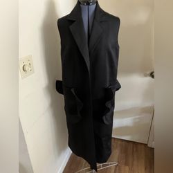 Sleeveless Long Vest Jacket