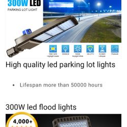 Outdoor Hard Wire 300 Watt Led Lights