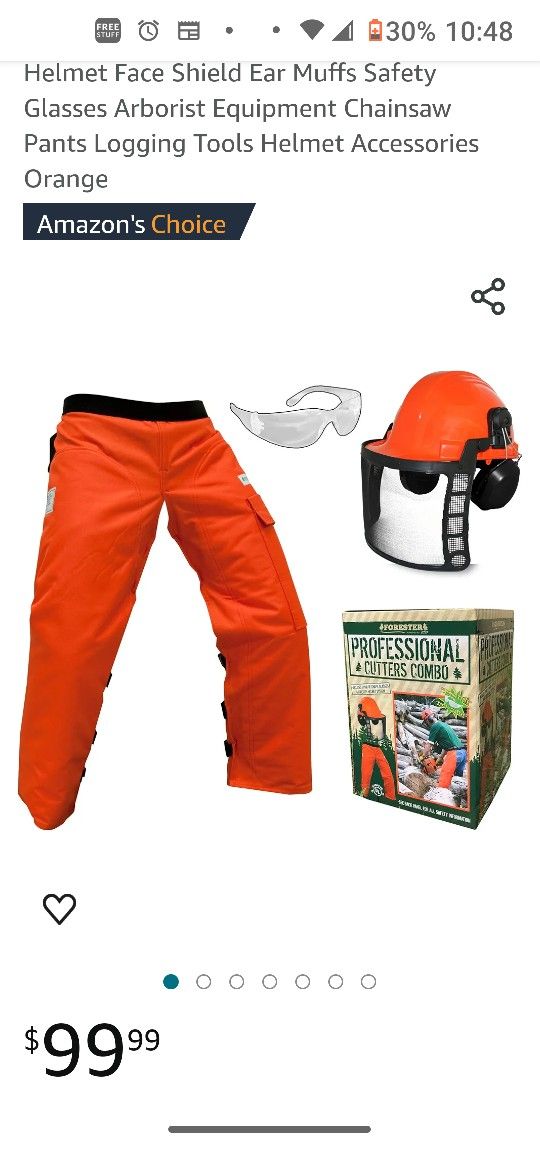 NWT Chainsaw Safety Kit - 5 Pieces