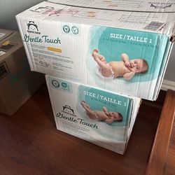 Size 1 diapers $20 each.