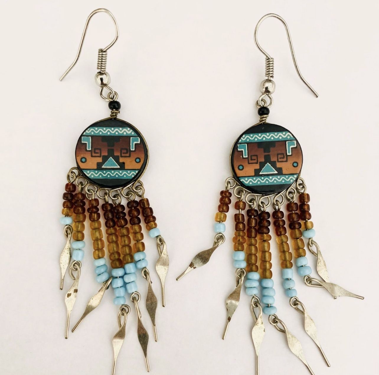 Matoska Beaded Earrings - Beaded Jewelry - Native American Earrings - Native American Jewelry - Indigenous Earrings - Indigenous Jewelry