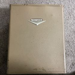 Vintage Craftsman Metal Carrying Case Wall Mountable 