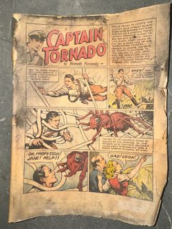 Popular Comics #48 1940 Coverless, 1st Wally Williams Captain Tornado Golden Age
