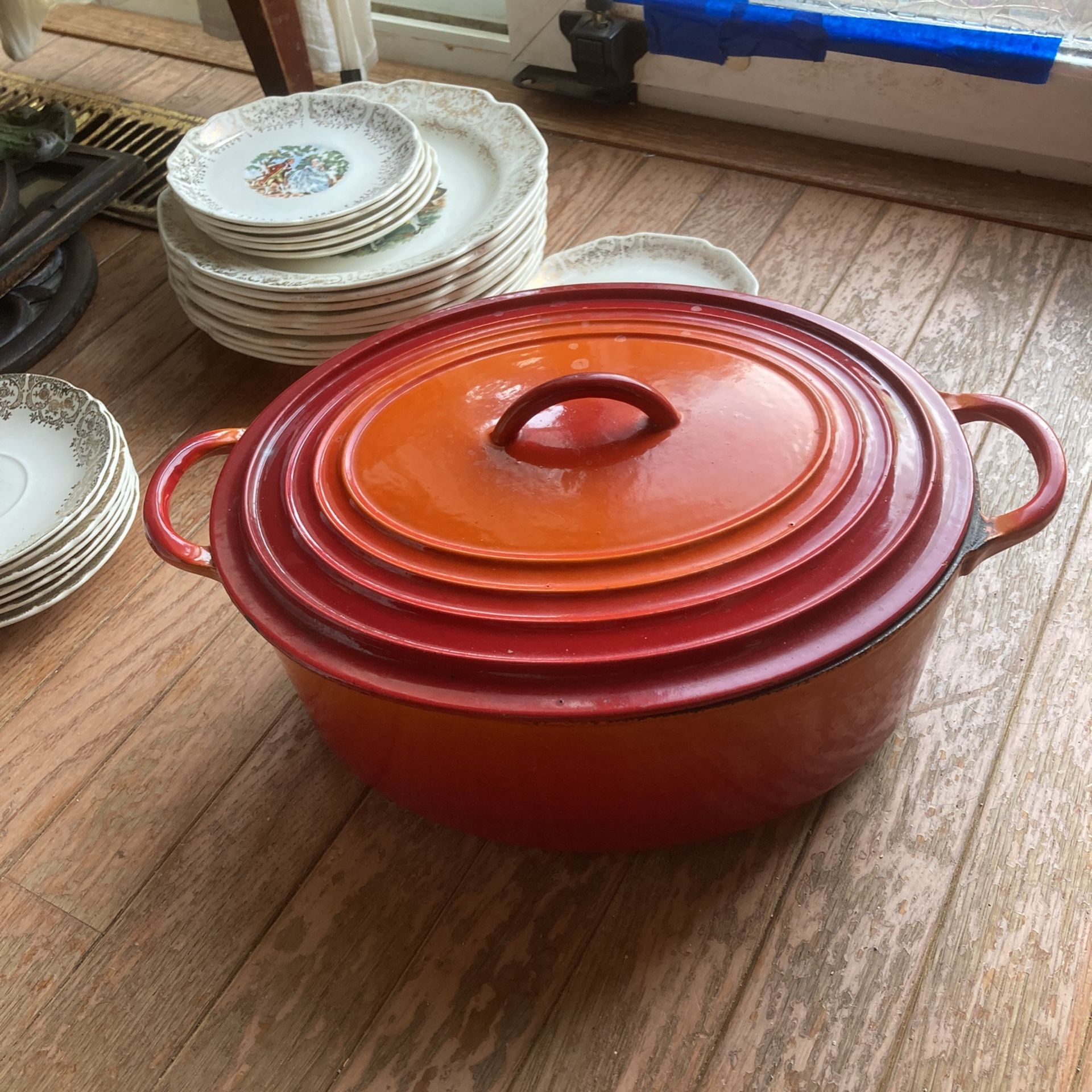 Vintage Le Creuset Dutch Oven Classic Red Orange Sale in Baltimore, MD OfferUp