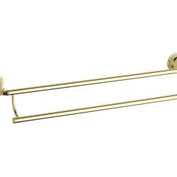 Kohler Devonshire Double 24" Wall Mounted Towel Bar K-10553-PB Vibrant Polished Brass