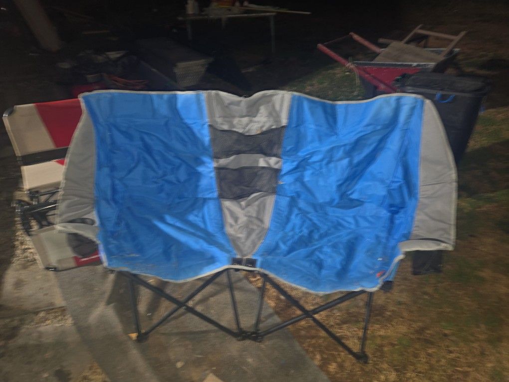 Ozark Camping Love Seat Foldable Like New Only Used Once