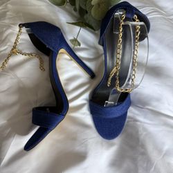 Denim Stiletto Heel