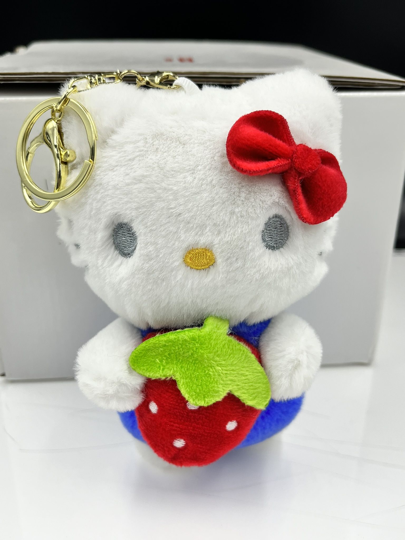 Hello Kitty Strawberry Plush Keychain