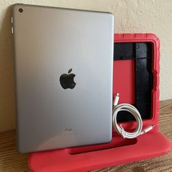Apple iPad 5th Generation 128GB with kids protective case & Charger 