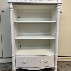 White Wood Bookcase