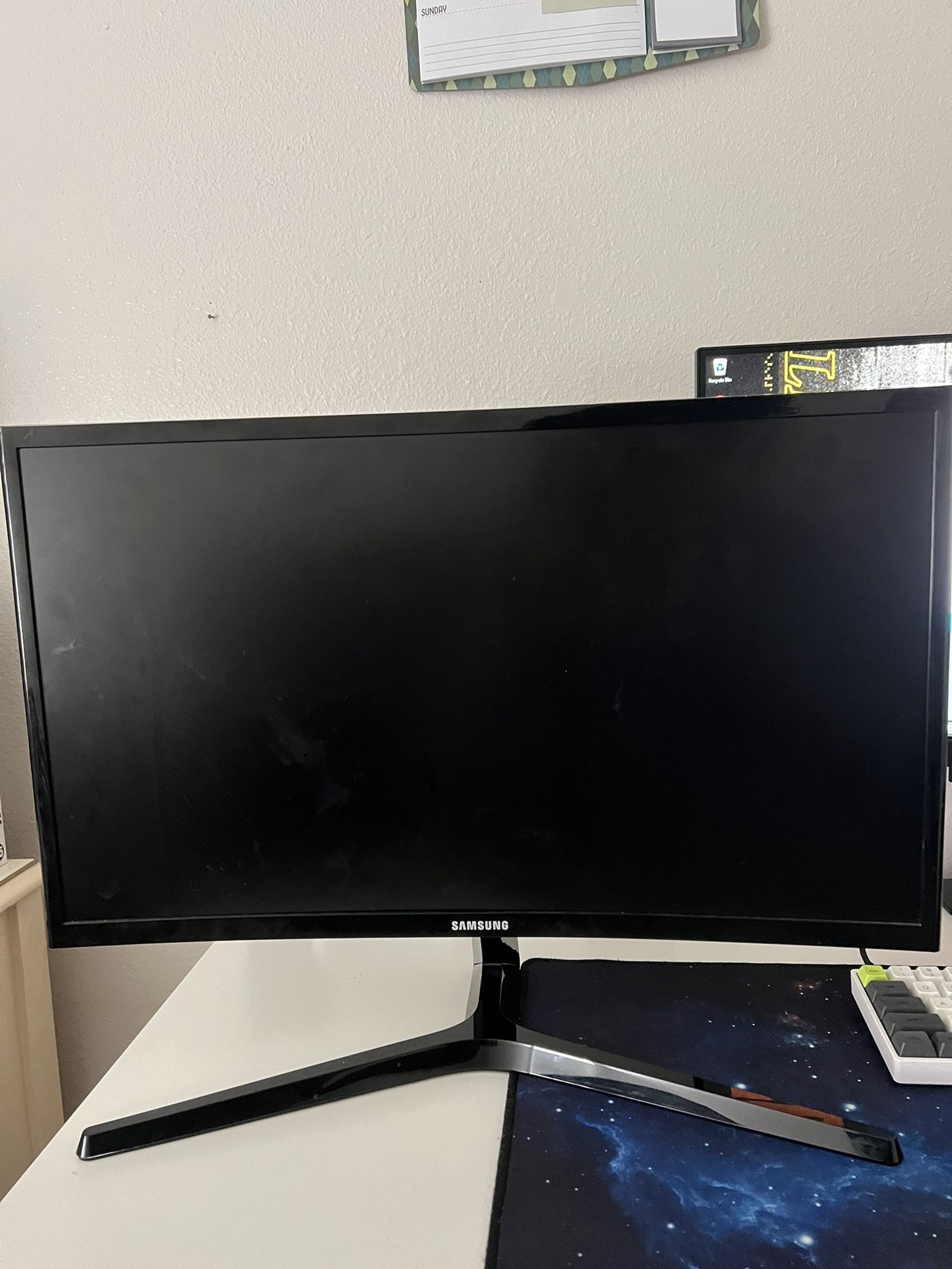 Black Samsung 144hz Monitor