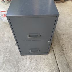 Small 2 Drawer Metal File Cabinet