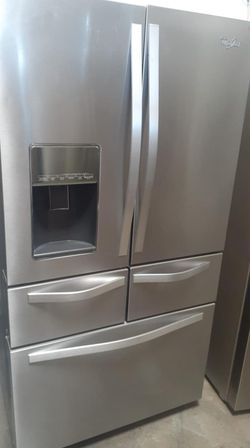 Whirlpool French Door Silver Refrigerator Fridge
