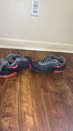 Pink and Grey Nike shoes #4