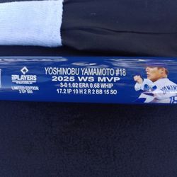 Yoshinobu Yamamoto 2025 World Series MVP Bat