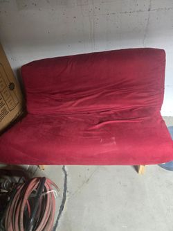 Red Futon couch/bed